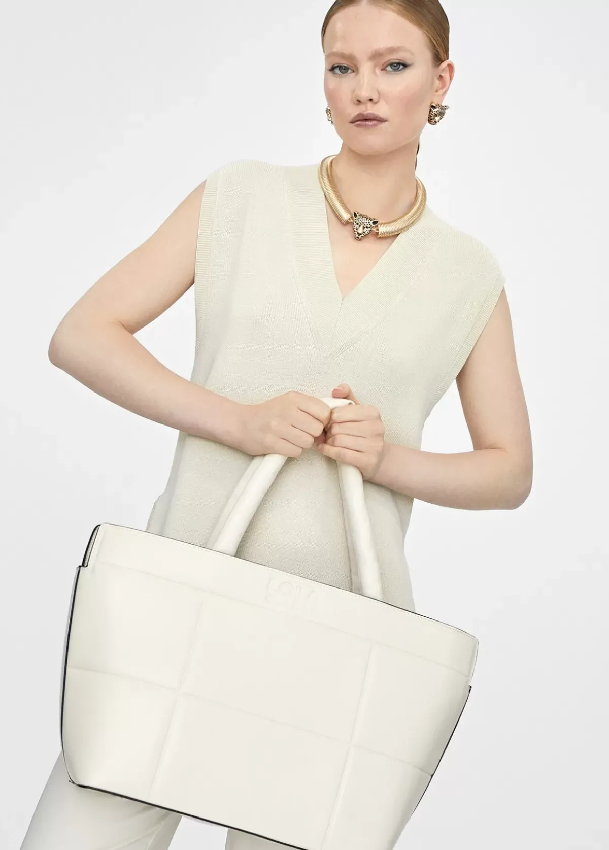 Outlet Bolso tipo shopper acolchado Bolsos