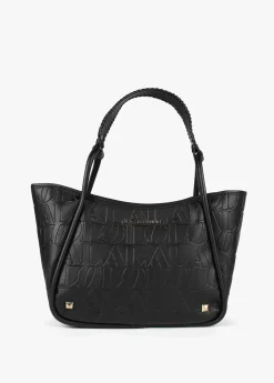 Bolso tipo shopper grabado Bolsos