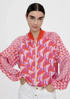 Online Bomber estampada multicolor Chaquetas Y Gabardinas