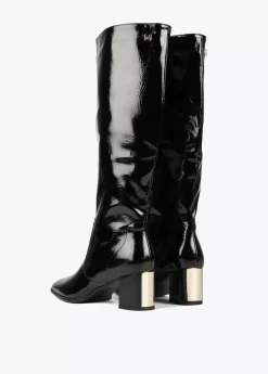 Online Bota caña alta efecto charol Botas Y Botines