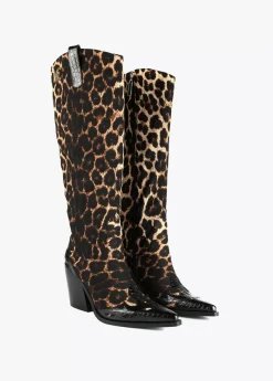 Bota cowboy leopardo |  COLECCIÓN LOLA | Lola Casademunt Botas Y Botines
