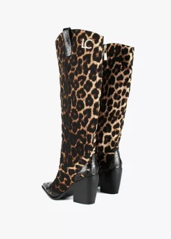 Bota cowboy leopardo |  COLECCIÓN LOLA | Lola Casademunt Botas Y Botines