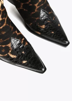 Bota cowboy leopardo |  COLECCIÓN LOLA | Lola Casademunt Botas Y Botines