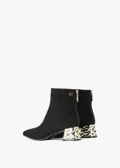 Best Botín con tacón dorado Botas Y Botines