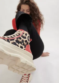 New Botín plataforma estampado leopardo |  Calzado | Lola Casademunt Animal Print|Botas Y Botines