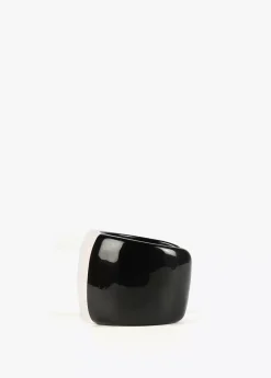 Sale Brazalete rígido blanco y negro Bisuteria