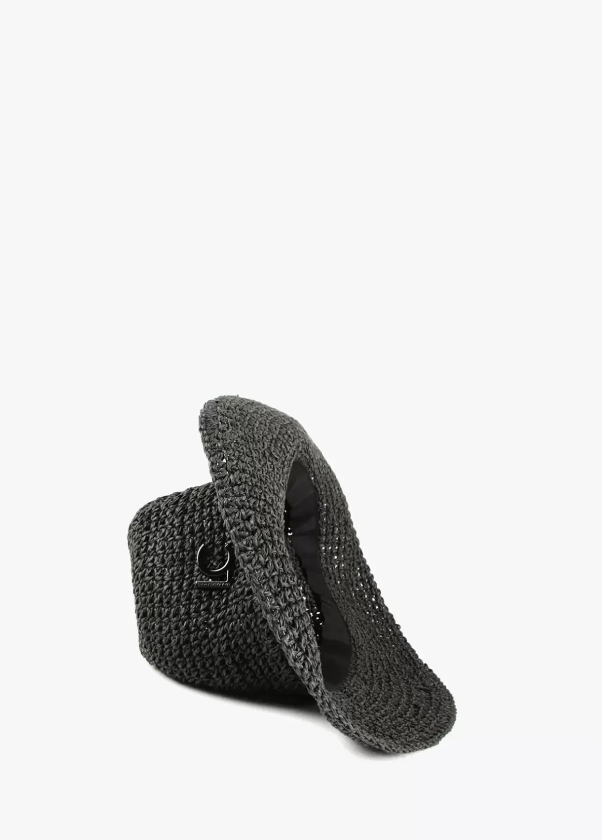 New Bucket efecto ráfia y crochet Accesorios|Baño