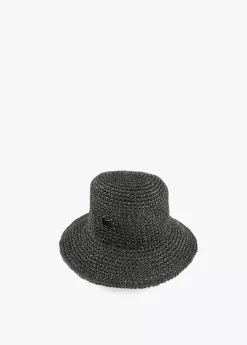 New Bucket efecto ráfia y crochet Accesorios|Baño