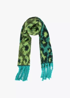 Bufanda animal print y flecos Otros Complementos|Bufandas Y Pañuelos