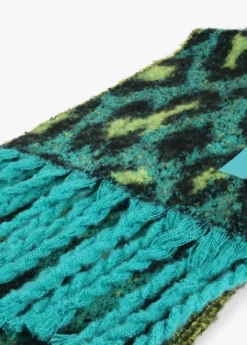 Bufanda animal print y flecos Otros Complementos|Bufandas Y Pañuelos