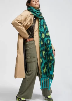 Bufanda animal print y flecos Otros Complementos|Bufandas Y Pañuelos