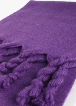 Outlet Bufanda con flecos trenzados Bufandas Y Pañuelos