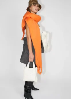 Outlet Bufanda con flecos trenzados Bufandas Y Pañuelos