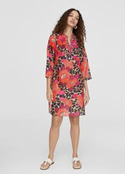 Hot Caftan corto estampado Baño