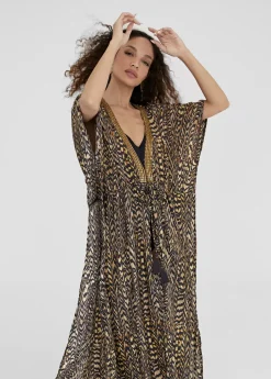 Caftan largo estampado Baño