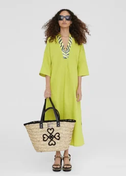 Sale Caftan midi media manga Baño