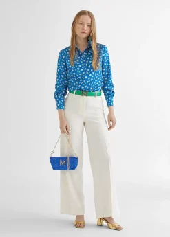 Best Camisa azul estamapada Camisas Y Blusas