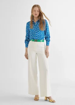 Best Camisa azul estamapada Camisas Y Blusas