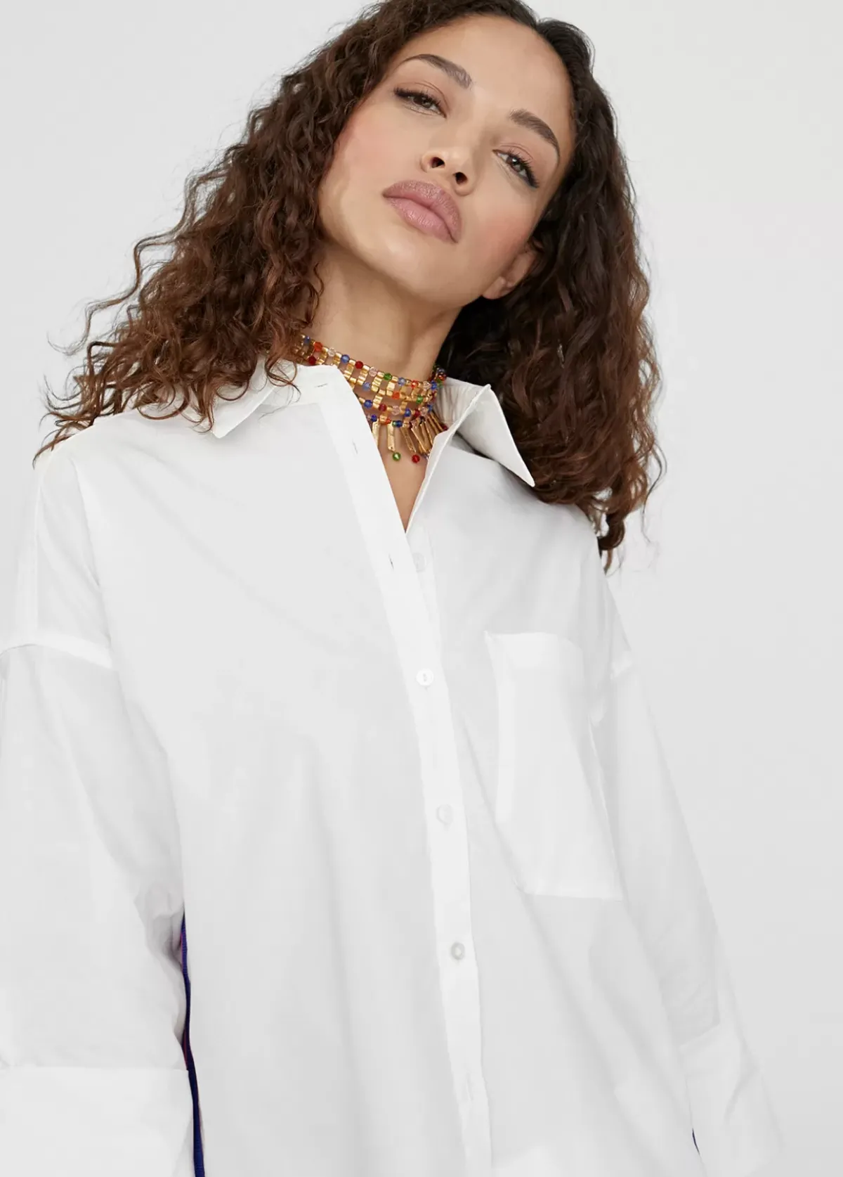 Discount Camisa basica de algodón Camisas Y Blusas