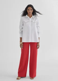 Best Camisa con detalle joyas Camisas Y Blusas