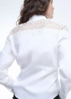 Discount Camisa con encaje Camisas Y Blusas