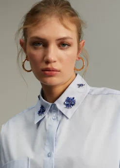 Outlet Camisa detalle joya Camisas Y Blusas