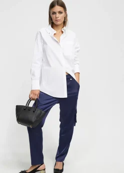 New Camisa detalle logo Camisas Y Blusas