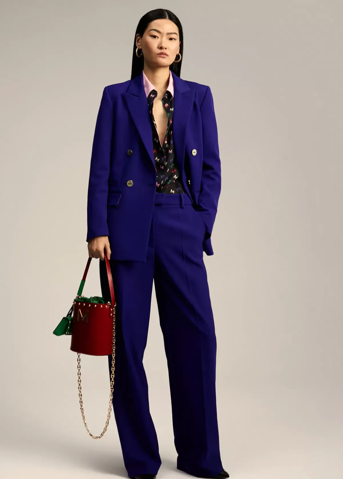 Clearance Camisa estampado monograma Camisas Y Blusas