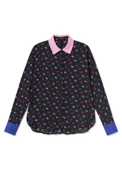 Clearance Camisa estampado monograma Camisas Y Blusas