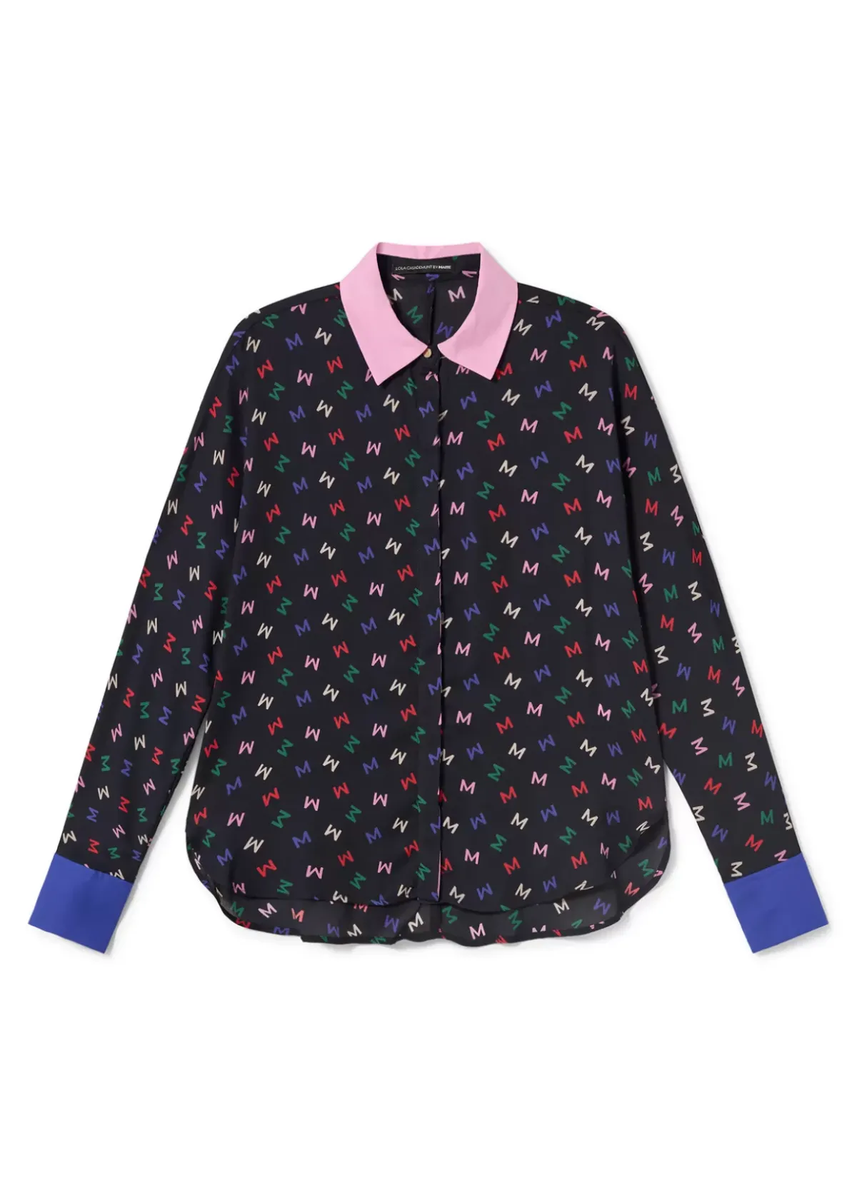 Clearance Camisa estampado monograma Camisas Y Blusas