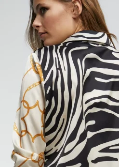 Outlet Camisa estampado zebra Animal Print|Camisas Y Blusas