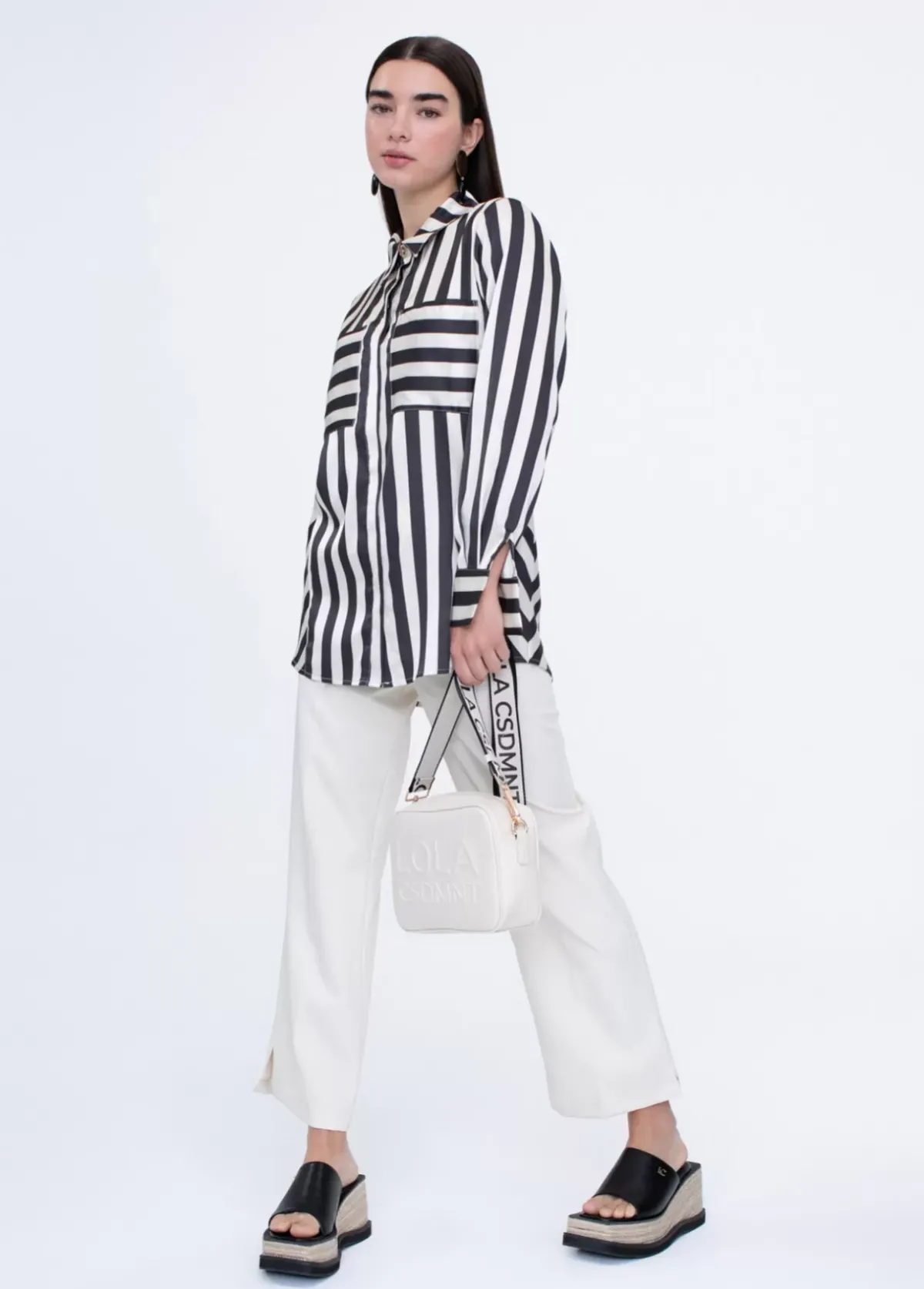 Hot Camisa fluida de rayas Camisas Y Blusas