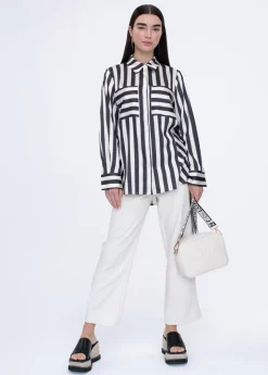 Hot Camisa fluida de rayas Camisas Y Blusas