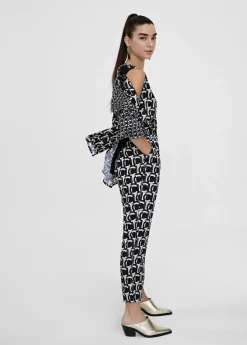 Clearance Camisa fluida monograma Camisas Y Blusas