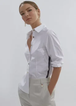 Best Camisa logotipada detalle cinta |  COLECCIÓN LOLA | Lola Casademunt Camisas Y Blusas