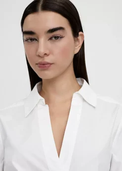 Camisa pico manga acampanada Camisas Y Blusas