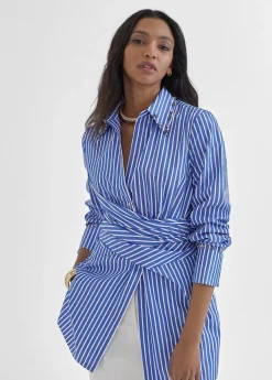 Hot Camisa rayas detalle joyas Camisas Y Blusas