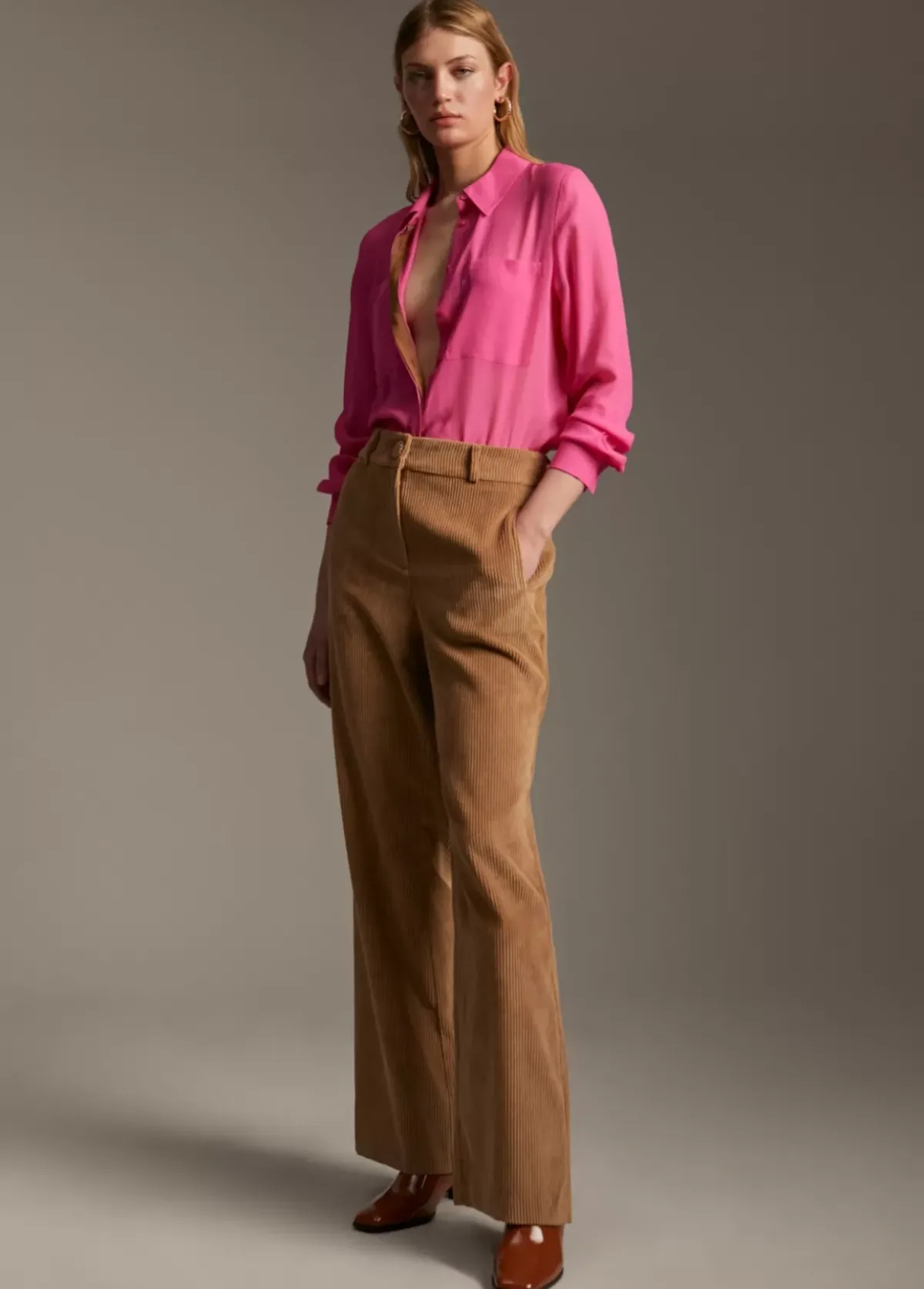 Online Camisa transparencia bolsillos Camisas Y Blusas