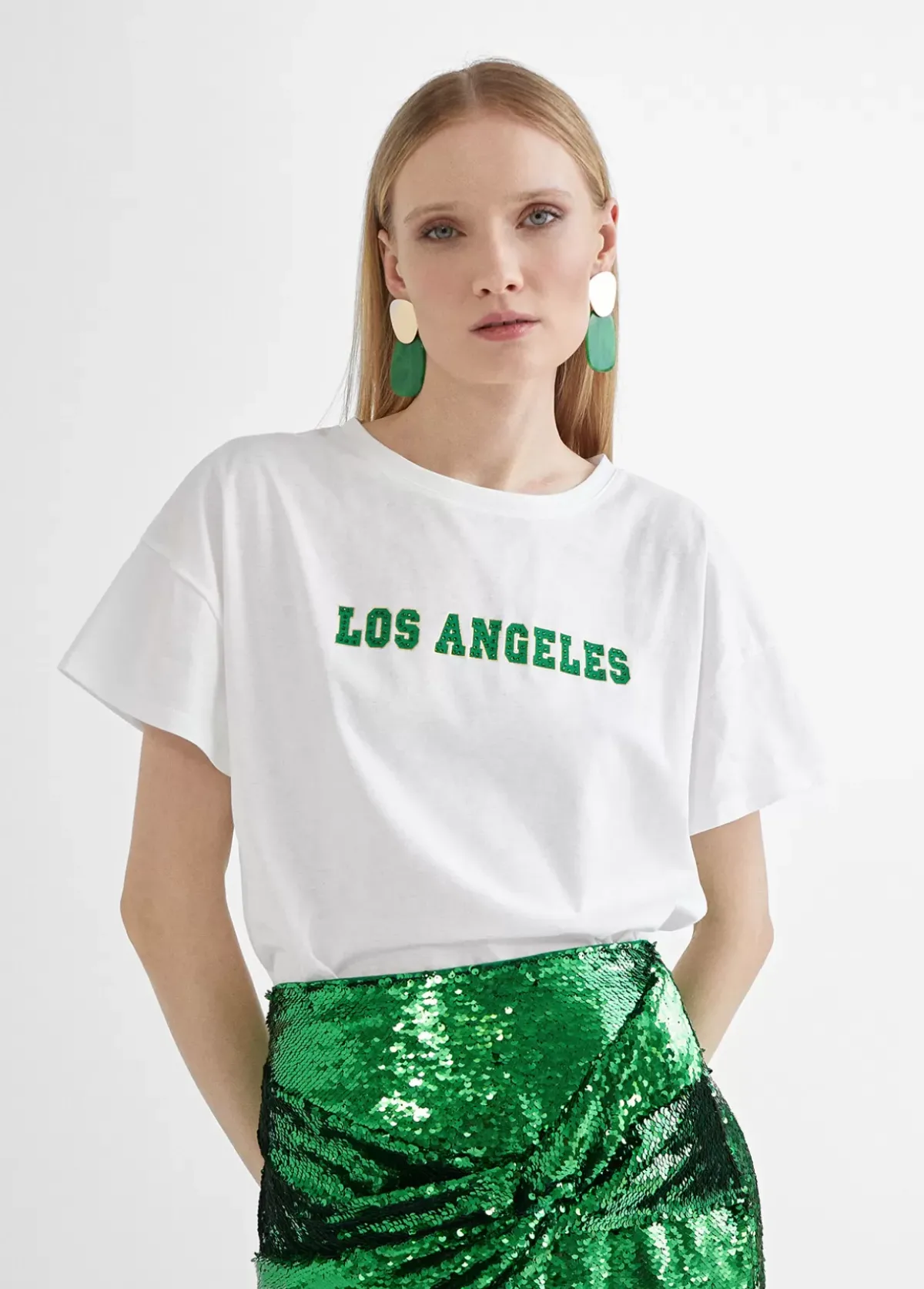 Clearance Camiseta city verde Camisetas Y Tops