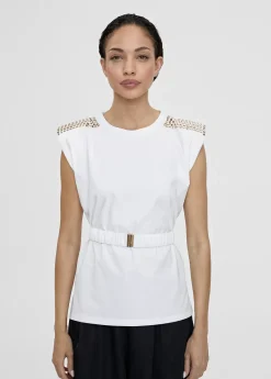 Outlet Camiseta con cinturón Camisetas Y Tops