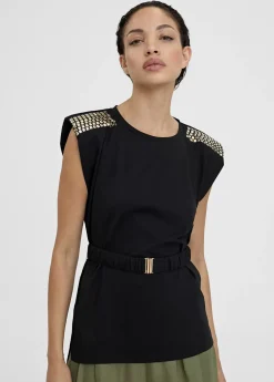 Outlet Camiseta con cinturon Camisetas Y Tops