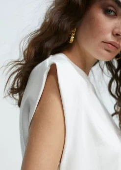 Clearance Camiseta detalle bordado Camisetas Y Tops