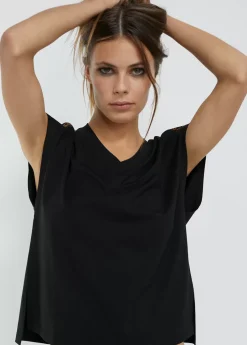 Outlet Camiseta detalle hombros Camisetas Y Tops