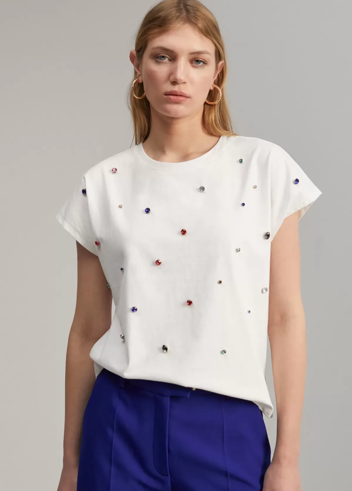 Sale Camiseta detalle joyas Camisetas Y Tops