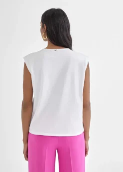 Clearance Camiseta escote joyas Camisetas Y Tops