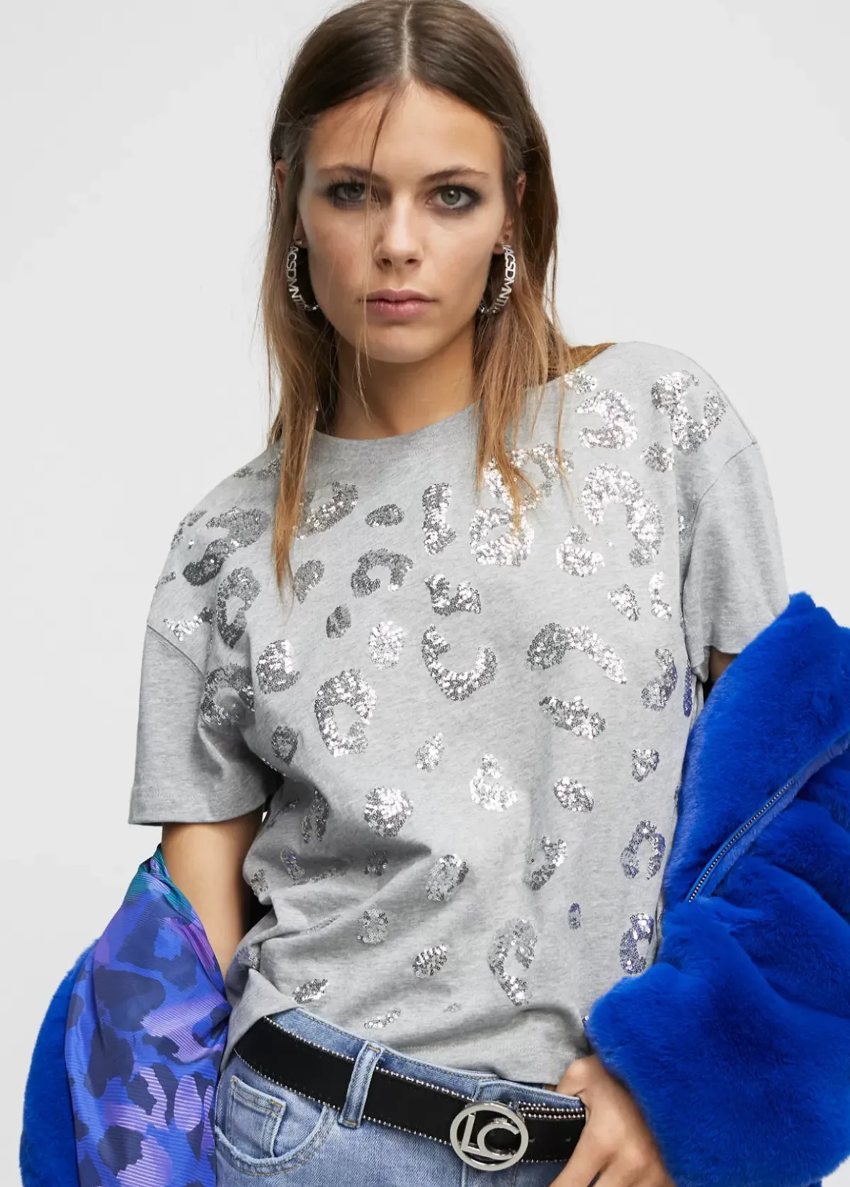 Hot Camiseta lentejuelas Camisetas Y Tops