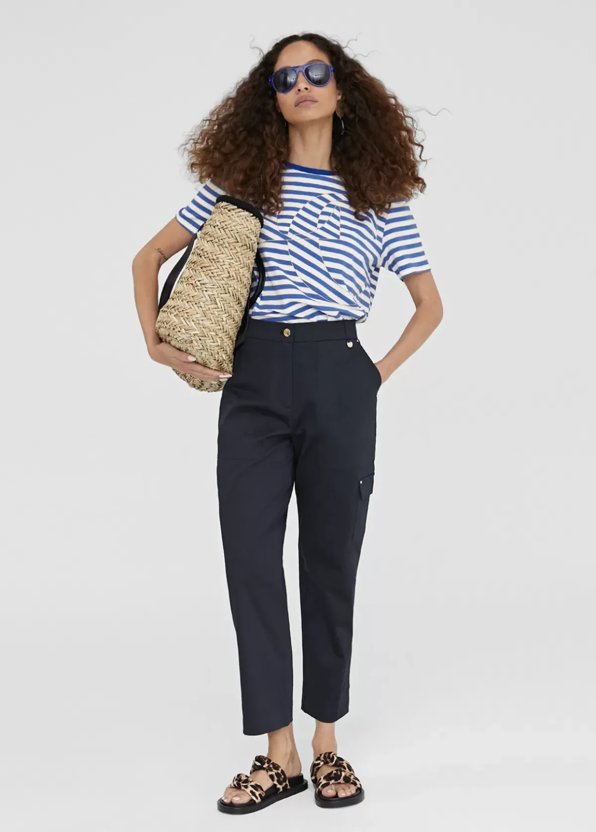 Clearance Camiseta rayas posicionado LC Camisetas Y Tops