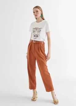 Online Camiseta tigre bordado Camisetas Y Tops