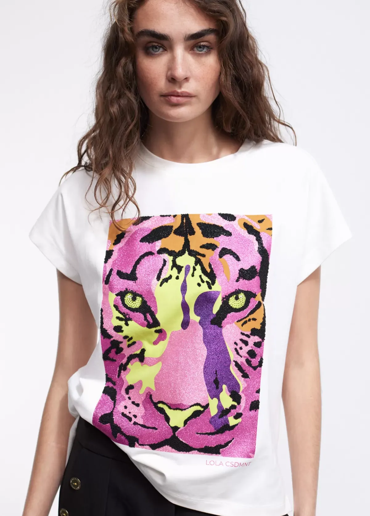 Sale Camiseta tigre multicolor Camisetas Y Tops