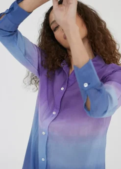 New Camisola larga tie dye Camisas Y Blusas|Baño